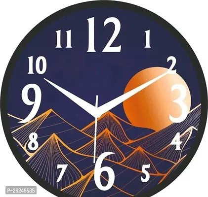 Designer Blue Plastic Analog Wall Clock-thumb0