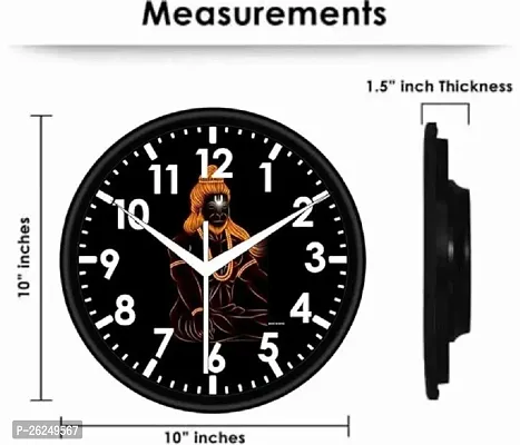 Designer Grey Plastic Analog Wall Clock-thumb3