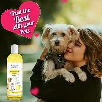 Altressa Anti Tick N Flea Pet Shampoo for Hair Rejuvenation, pH Balanced, Naturally Organic Dog Shampoo for Smelly Dogs Grooming Product Lemon Fragrance Anti-Dandruff, Anti-itching, Pet Shampoo 500 ml-thumb1