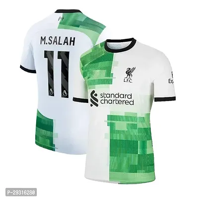 Stylish Multicoloured Polycotton Liverpol Away Football Team Jersey T-Shirt For Men