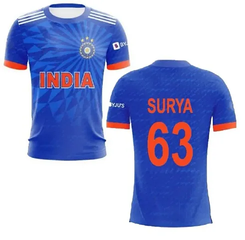 India T20 New Cricket World Cup Tshirt Surya 63 2023/2024 (Boys Men)(14-15Years)