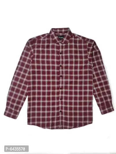 Stunning Premium Cotton Checked Casual Shirts for Men-thumb0