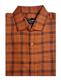 Stunning Premium Cotton Checked Casual Shirts for Men-thumb1