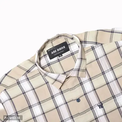 Men Cotton Checked Shirts-thumb2