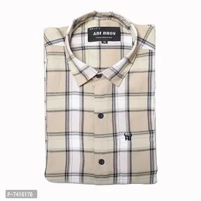 Men Cotton Checked Shirts-thumb3