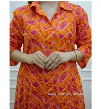 Stylish Rayon Printed Kurta And Pant Set For Women-thumb2