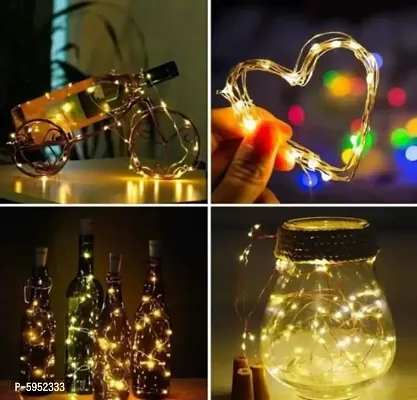 Cork Bottle (Pack of 10) - Cork Light for Home Decor, Diwali, Christmas (Bottle not included)-thumb3