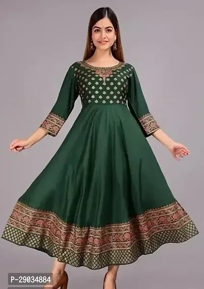 Reliable Rayon Ethnic Gowns For Women