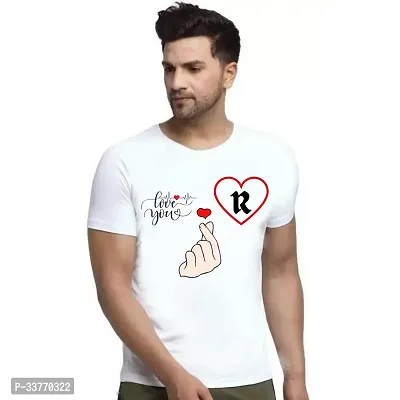 Trendy Alphabet Printed T-Shirt for Men-thumb0