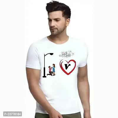 Trendy Alphabet Printed T-Shirt for Men