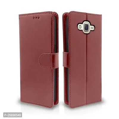 Samsung Galaxy J7 J7 Nxt Brown Flip Cover