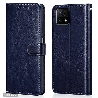 Vivo Y72 5g, Y31s Blue Flip Cover-thumb0