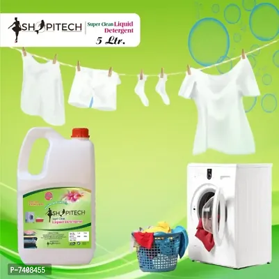 SHOPITECH Super Clean Liquid Detergent, Suitable for top load detergent and fr-thumb0