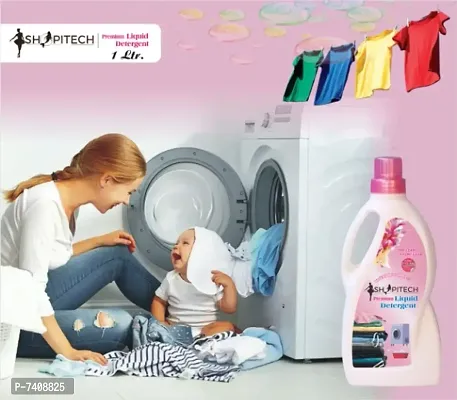 SHOPITECH Premium Liquid Detergent, Suitable for top load detergent and fr