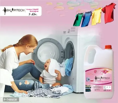SHOPITECH Premium Liquid Detergent, Suitable for top load detergent and fr