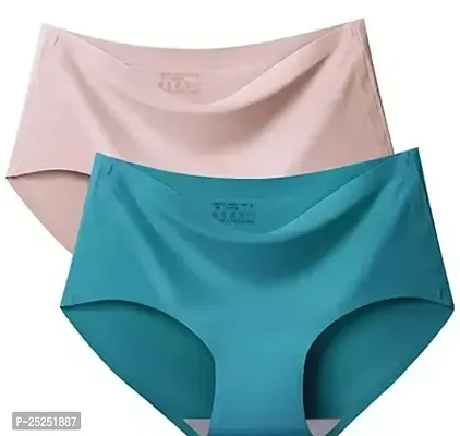 Buy Womens Seamless Ice Silk Panties Underwear pack of ( 3 ) multicolor  Online In India At Discounted Prices