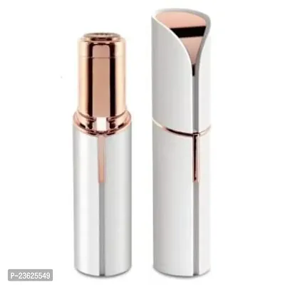 Hair Remover For Women Skincare Lipstick Shape Mini Epilator trimmer Machine for face, flawless, Upper Lip, Chin, Eyebrow, etc. with Battery (White)