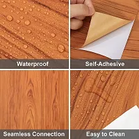 DIY Wall Paper/Wall Sticker Self Adhesive Wooden Wallpaper for Walls Living Room Bed Room Decoration(60*200cm)-thumb2