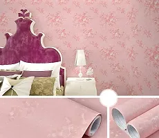 45*500CM PVC SELF Adhesive Pink Flower Wallpaper Peel and Stick Easy to Stick and Bedroom Living Room-thumb2