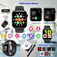 New SMART WATCH 2023 latest version T500 Full Touch Screen Bluetooth Smartwatch with Body Temperature, Heart Rate  Oxygen Monitor Compatible with All 3G/4G/5G Android  iOS-thumb2