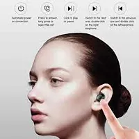 M10 Bluetooth 5.1 Earbuds in-Ear TWS Stereo Headphones with Smart LED Display Charging Built-in Mic for Sports Work(black)-thumb1