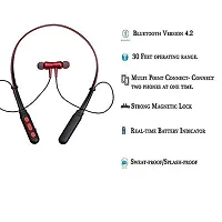 B11/ Wireless Bluetooth Neckband with Fast Charging | 12 Meter Bluetooth v5.0 Connectivity | Inbuilt Mic for Calling | IPX4 Water Resistant(/multicolour)-thumb1