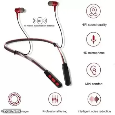 B11/ Wireless Bluetooth Neckband with Fast Charging | 12 Meter Bluetooth v5.0 Connectivity | Inbuilt Mic for Calling | IPX4 Water Resistant(/multicolour)-thumb3