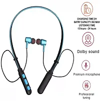 B11 Wireless Bluetooth Neckband with Fast Charging | 10 Meter Bluetooth v5.0 Connectivity | Inbuilt Mic for Calling /assorted-thumb1