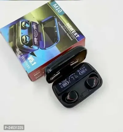 M10 TWS Bluetooth V5.2 in-Ear Wireless Earbuds with Upto 10 Hours Playback Stereo Sports Waterproof Bluetooth /-thumb0