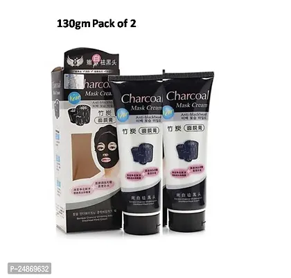 Charcoal Peel Off Mask (130gm x 2) Anti Acne Oil Control Deep Cleansing Blackhead Remover Face Masks for Men  Women