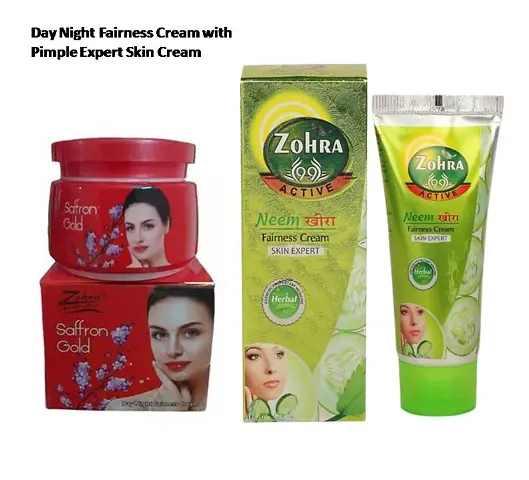 Day Saffron Night Fairness Cream With pimple Expert Neem Kheera  Skin Cream