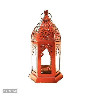 Antique Collection Decorative Hanging Lantern With T-Light Candle-thumb0