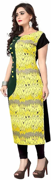 Stylish Printed Crepe Kurta For Women-thumb2