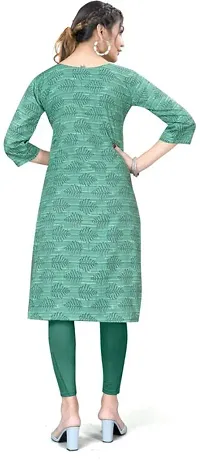 Stylish A-Line Multicoloured Printed Crepe Kurta Combo Of 2-thumb1