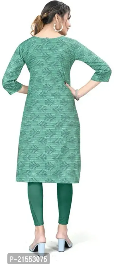 Stylish A-Line Multicoloured Printed Crepe Kurta Combo Of 2-thumb2