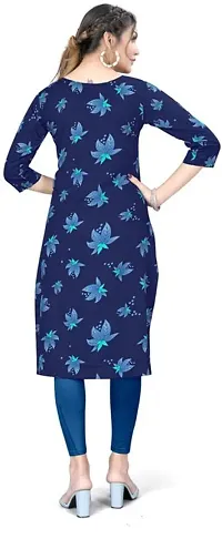 Stylish Printed Crepe Kurta For Women-thumb1