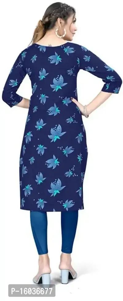 Stylish Printed Crepe Kurta For Women-thumb2