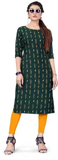 Stylish Printed Crepe Kurta For Women-thumb0