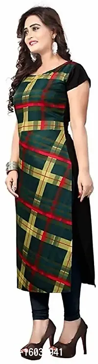 Stylish Checked Crepe Kurta For Women Pack Of 2-thumb3