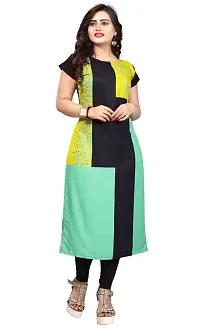 Stylish Printed Crepe Kurta For Women Pack Of 2-thumb3