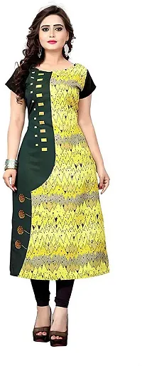 Stylish Printed Crepe Kurta For Women Pack Of 2-thumb2