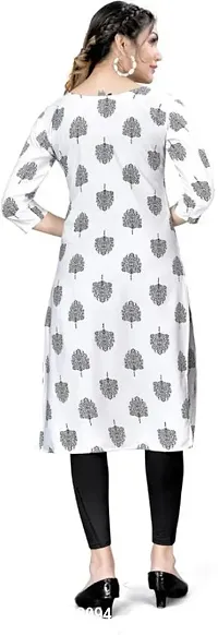 Stylish A-Line Multicoloured Printed Crepe Kurta Combo Of 2-thumb2