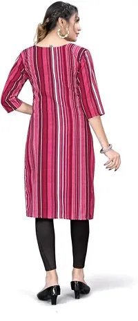 Stylish A-Line Multicoloured Printed Crepe Kurta Combo Of 2-thumb1