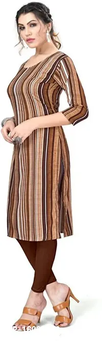 Stylish Printed Crepe Kurta For Women-thumb3