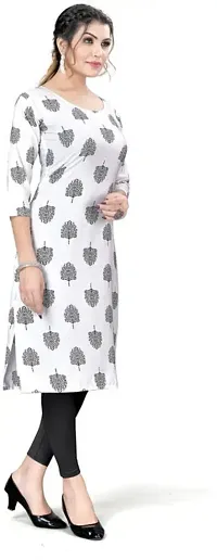 Stylish A-Line Printed Crepe Kurta Pack Of 4-thumb4