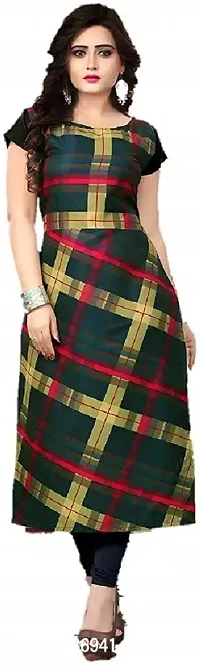 Stylish Checked Crepe Kurta For Women Pack Of 2-thumb5