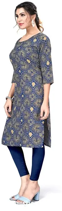 Stylish A-Line Multicoloured Printed Crepe Kurta Combo Of 2-thumb5