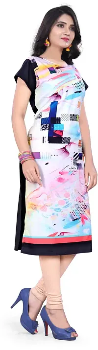 Stylish Printed Crepe Kurta For Women-thumb3