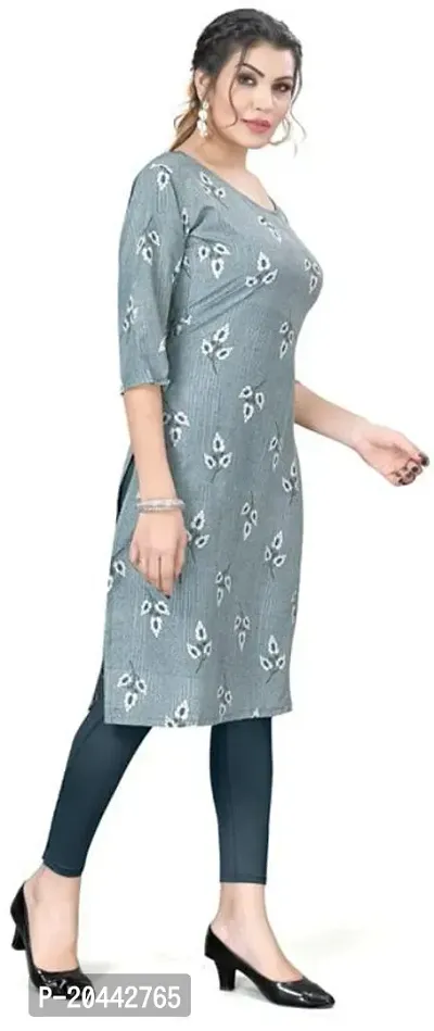 Stylish Straight Printed Crepe Kurta Pack Of 4-thumb3