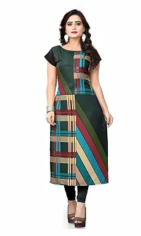 Stylish Straight Multicoloured Printed Crepe Kurta Pack Of 3-thumb3